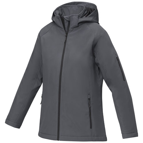 Veste publicitaire softshell matelassée Femme Notus Gris storm